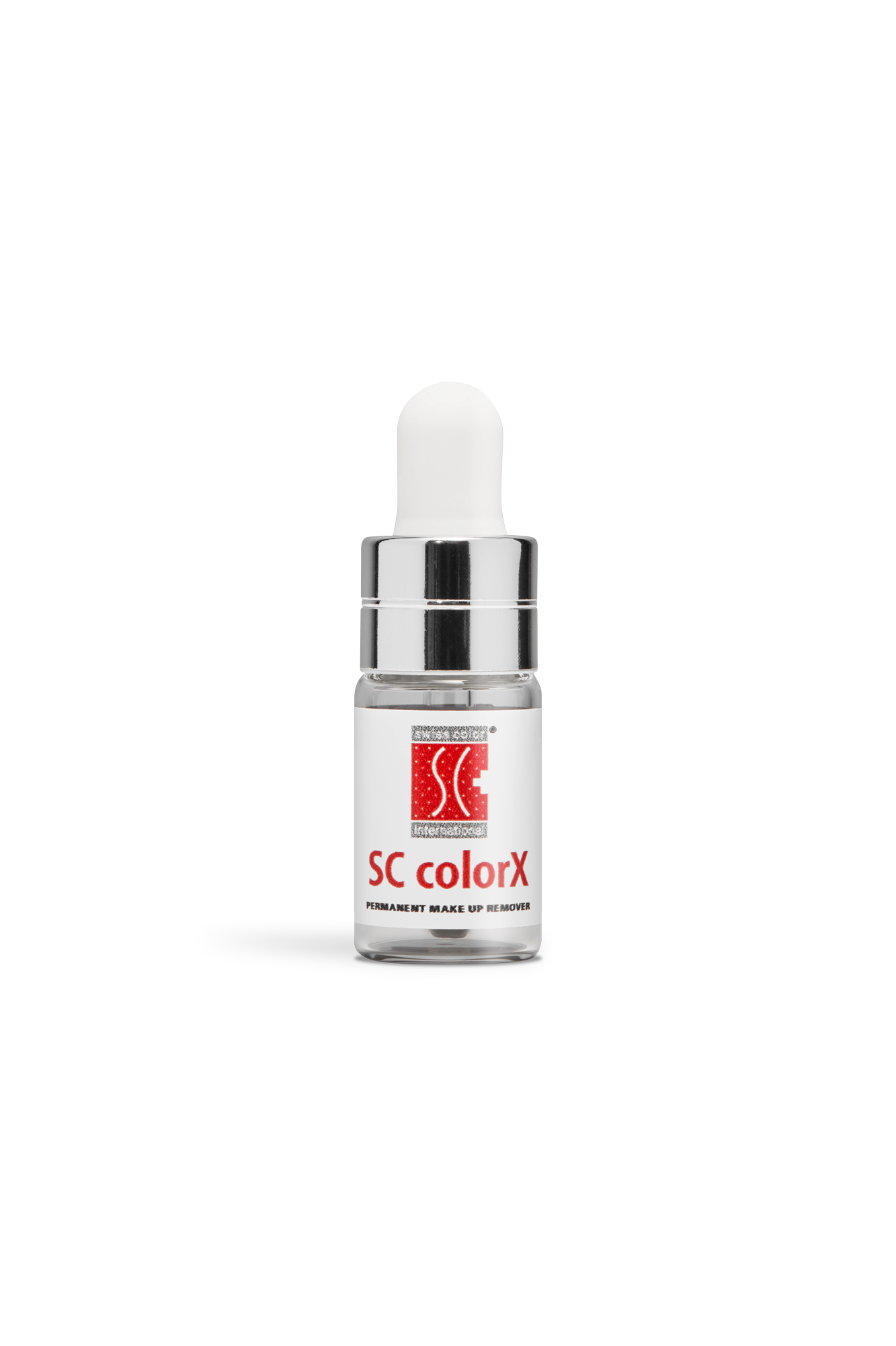 Darstellung der kleinen Pipettenflasche mit dem Permanent Make up Remover SC colorX