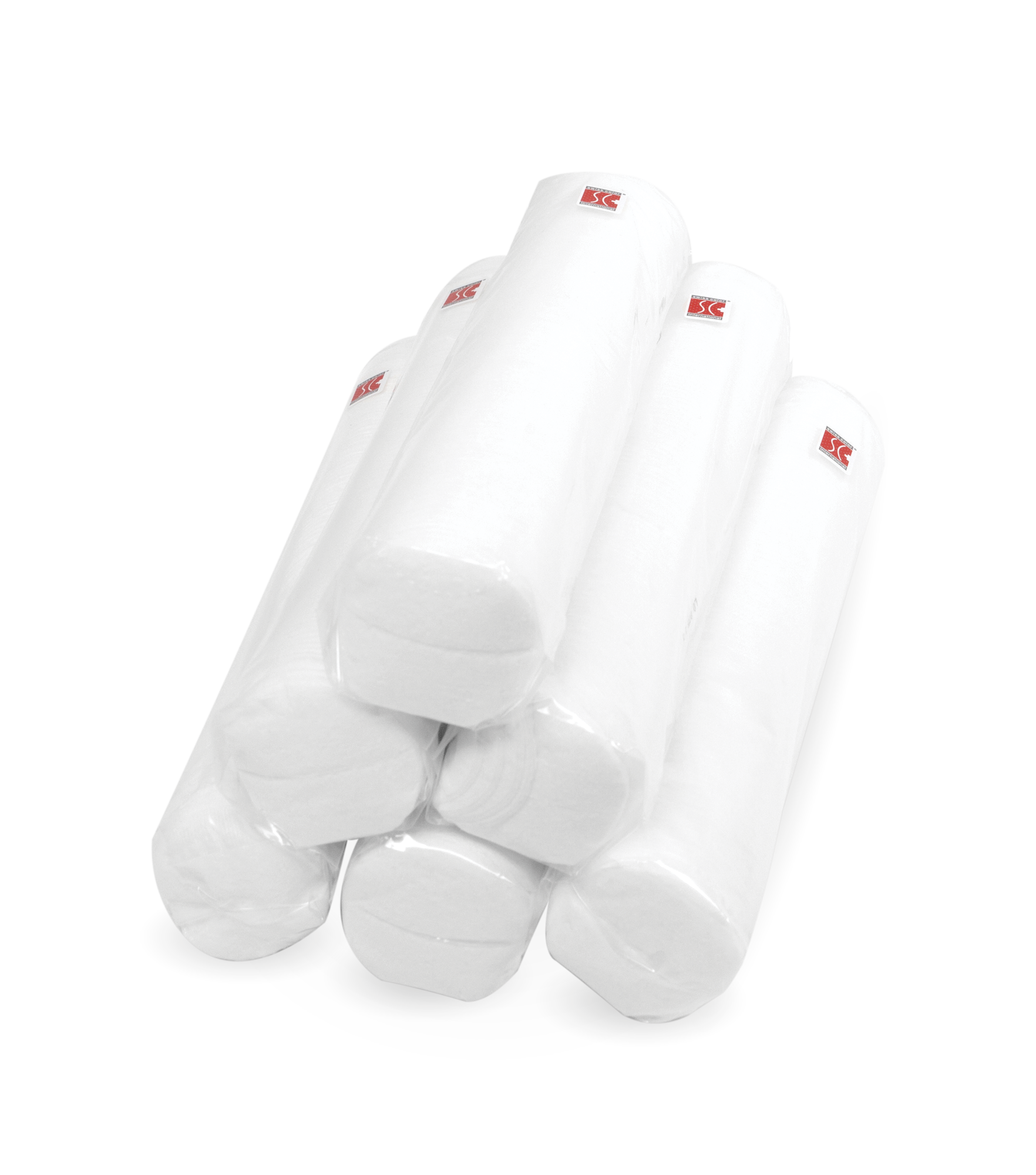 Fünf Stück Wattepads Packungen